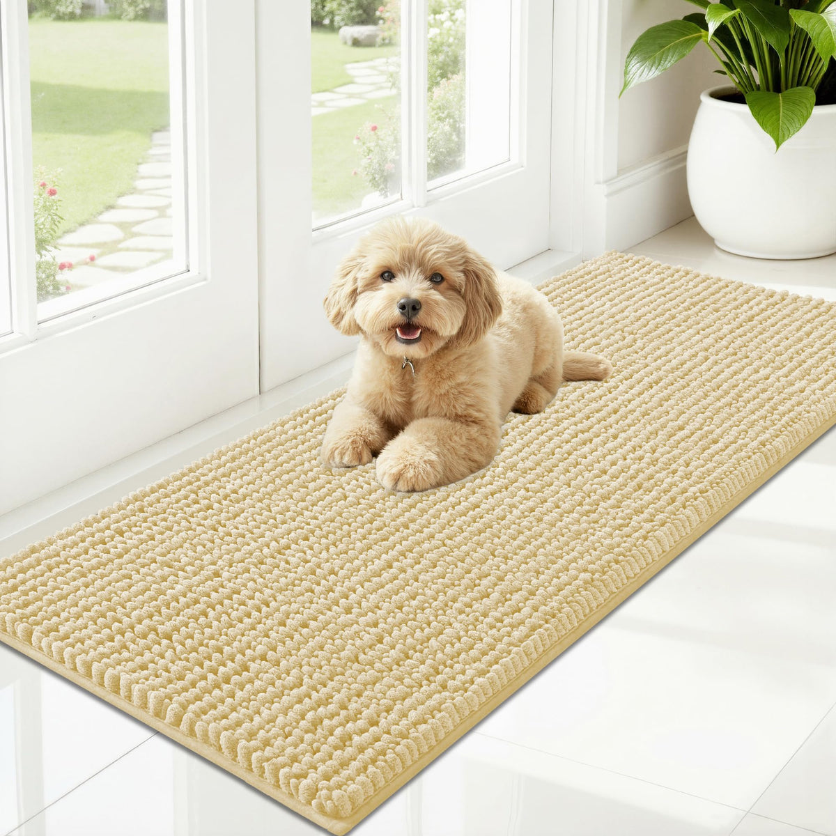 OLANLY Pet Bed Mat in 47" X 20", Sand