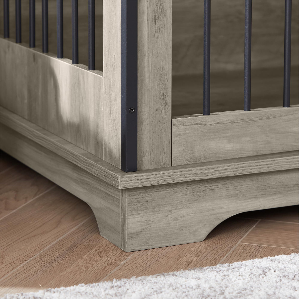 NicBex Animal Cage in 35.4"L x 23.6"W x 33.5"H, Grey