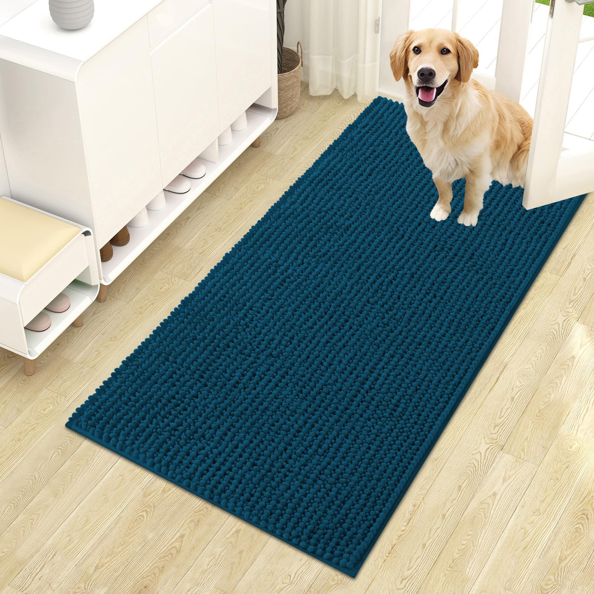 OLANLY Pet Bed Mat in 44" X 24", Atlantic Blue