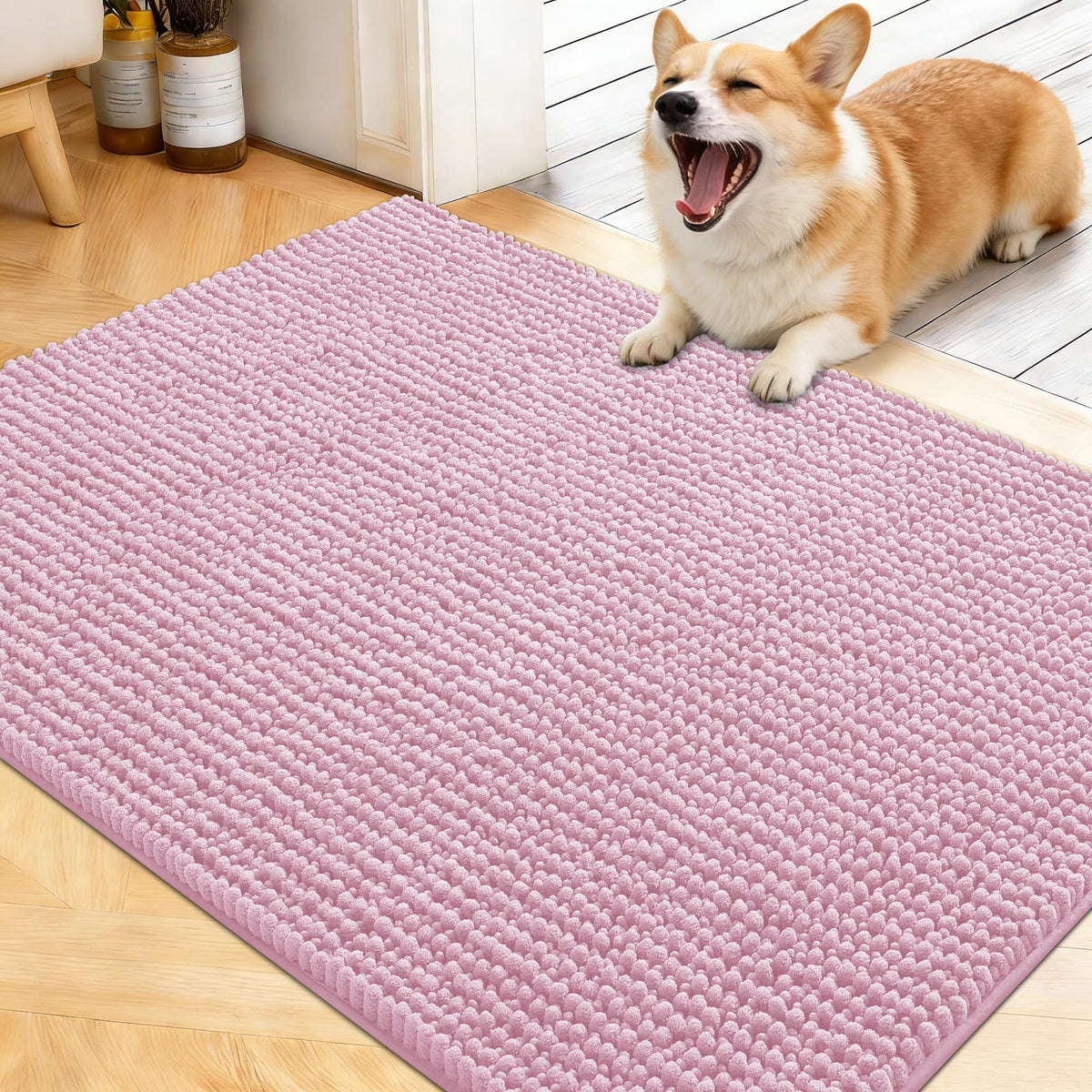 OLANLY Pet Bed Mat in 40" X 32", Dusty Rose
