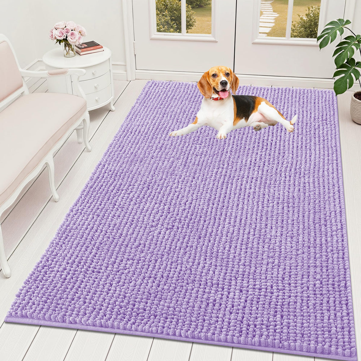 OLANLY Pet Bed Mat in 70" X 46", Lavender