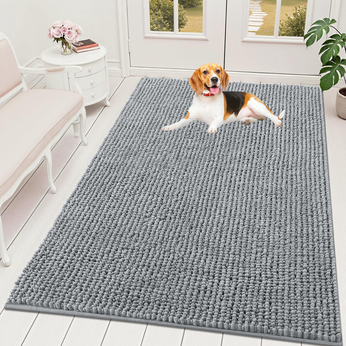 OLANLY Pet Bed Mat in 70" X 46", Grey