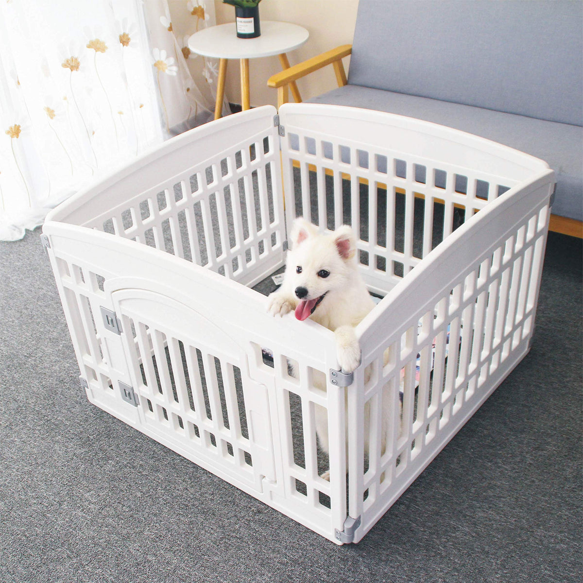 Gupamiga Pet Playpen in White