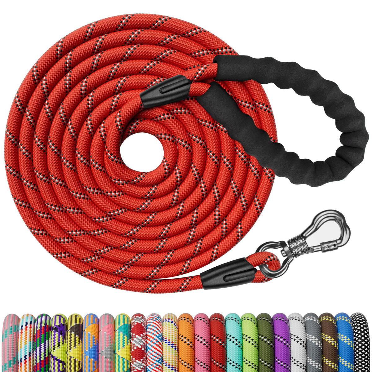 NTR Leash in 15ft*1/3", Red