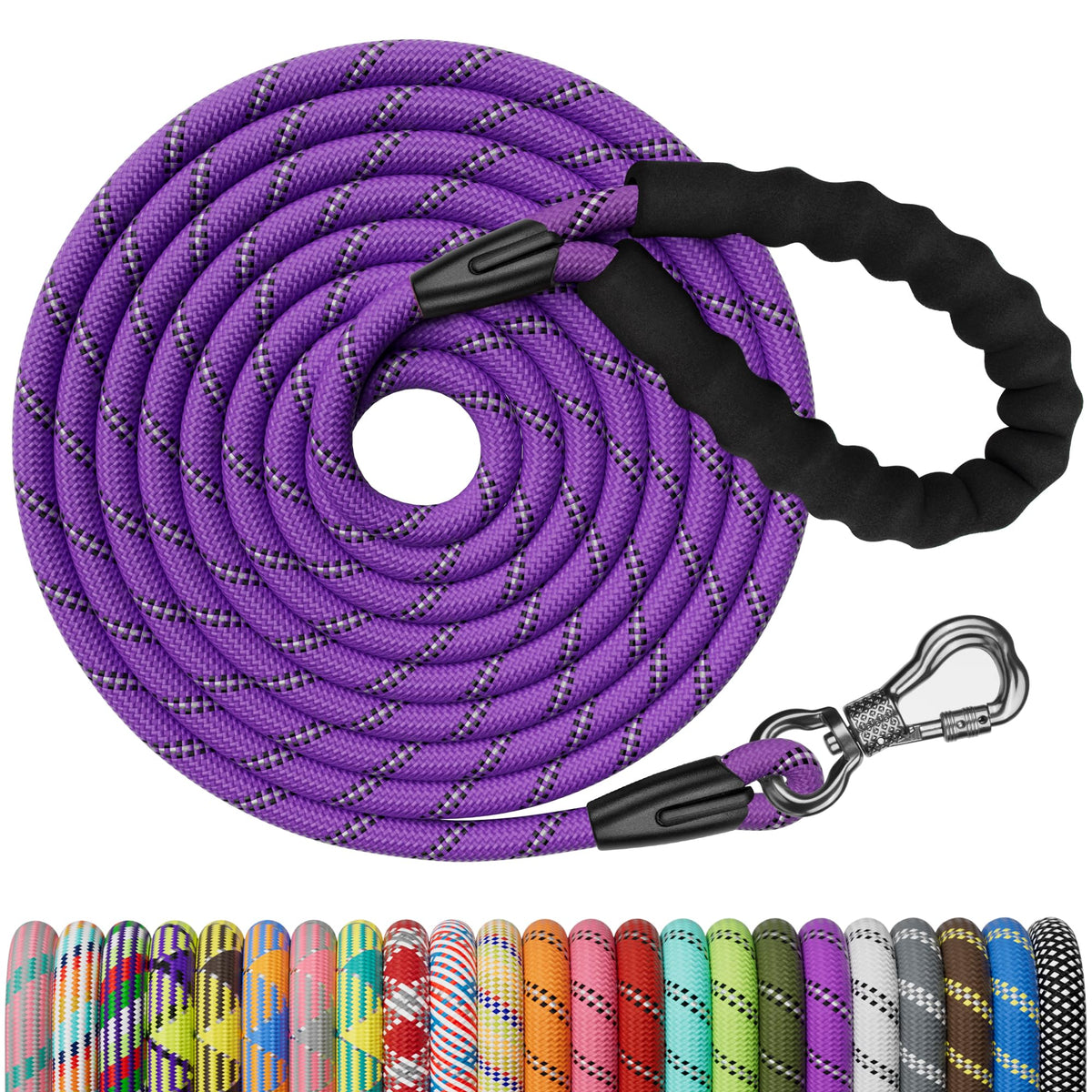 NTR Leash in 15ft*3/8", Purple