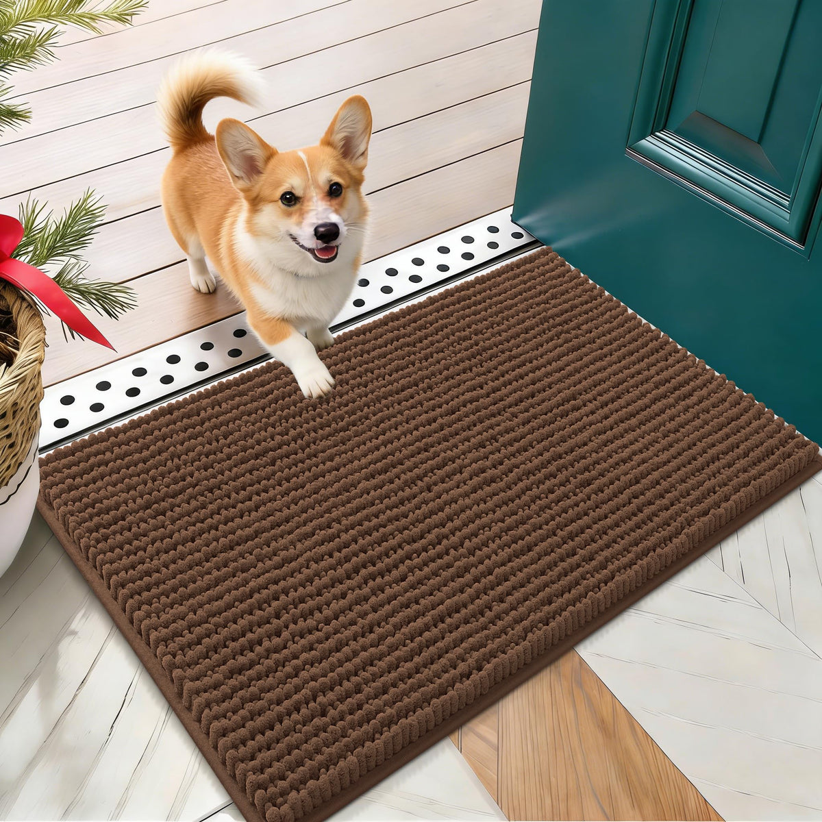 OLANLY Pet Bed Mat in 24" X 16", Mocha