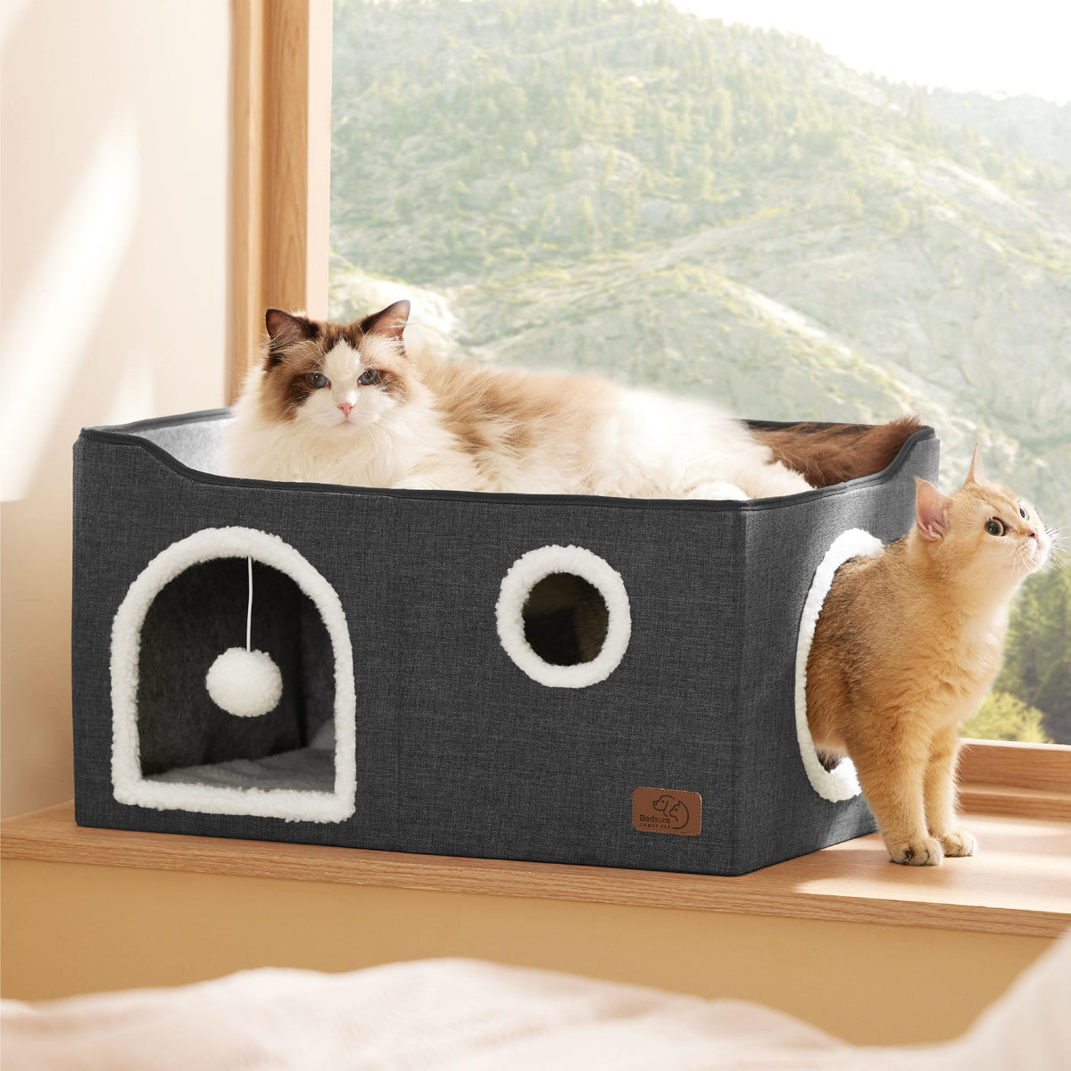 Bedsure Pet Activity Structure in Widen, Dark Grey