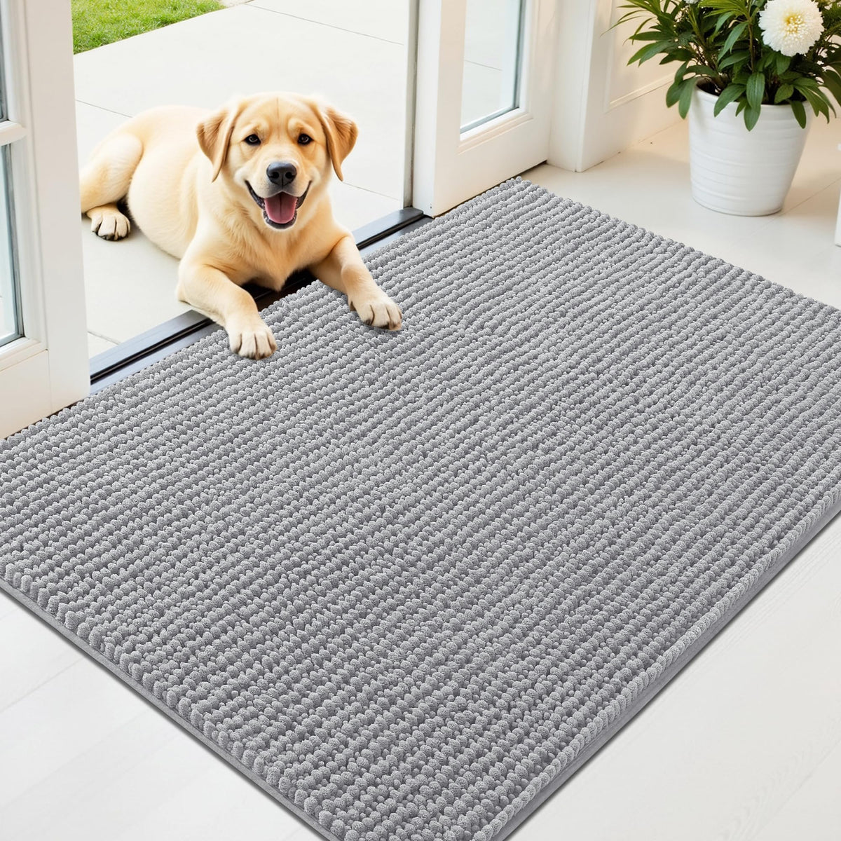 OLANLY Pet Bed Mat in 44" X 32", Light Grey