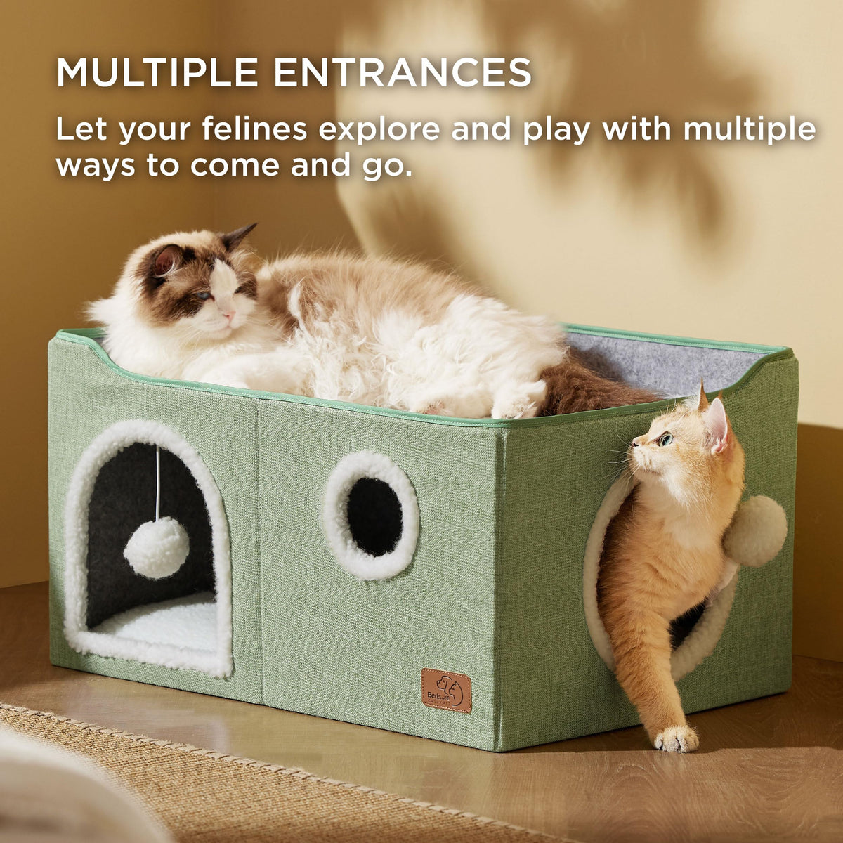 Bedsure Pet Activity Structure in Widen, Green