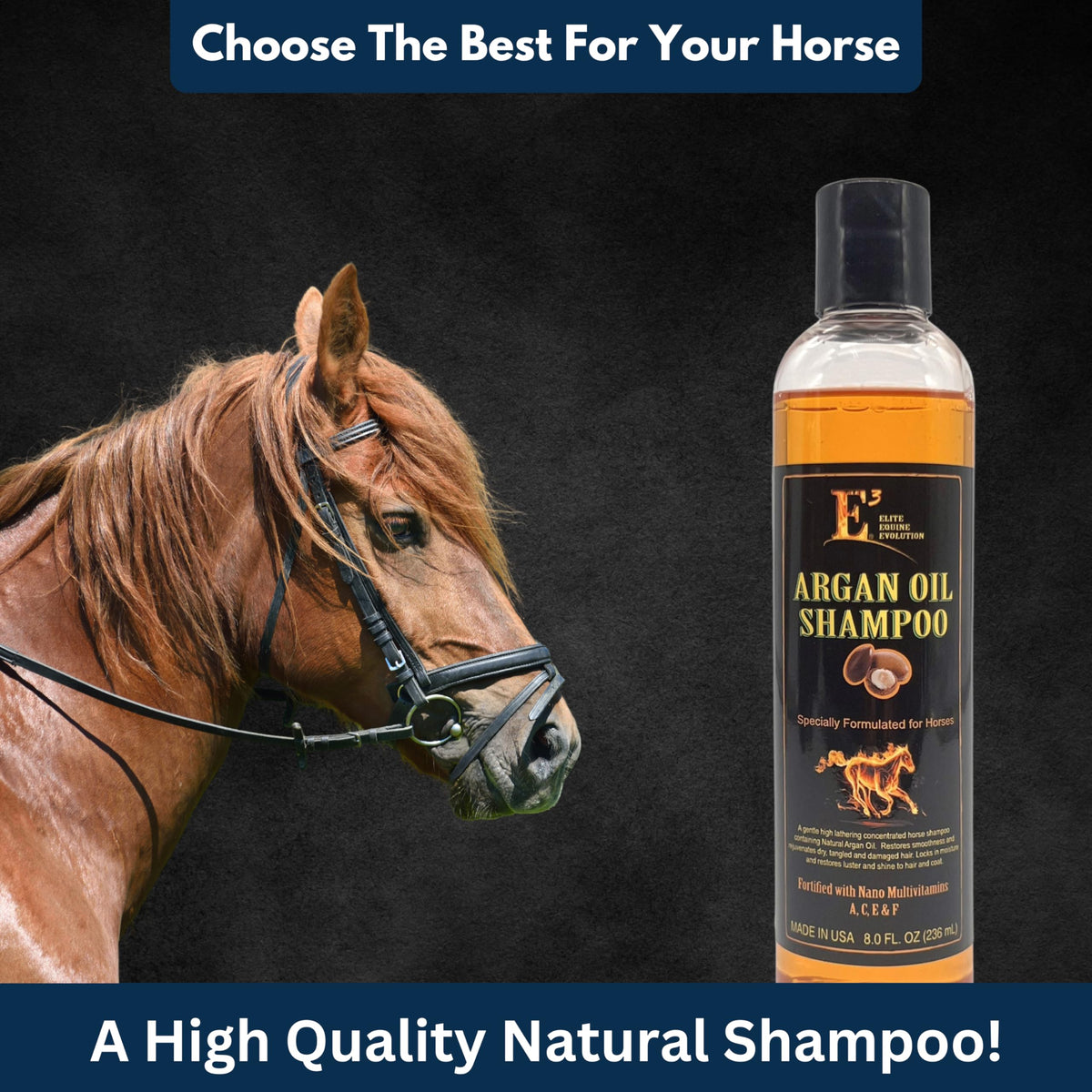 E3 Animal Fur Cleaner Conditioner in 8 fl oz, Brown