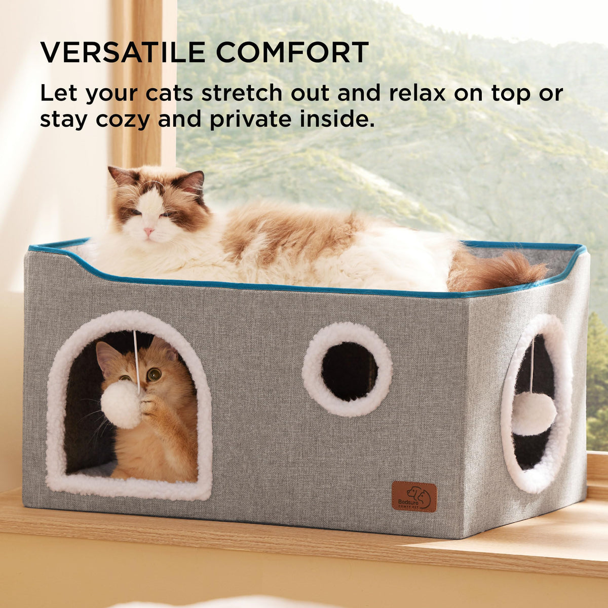 Bedsure Pet Activity Structure in Widen, Grey