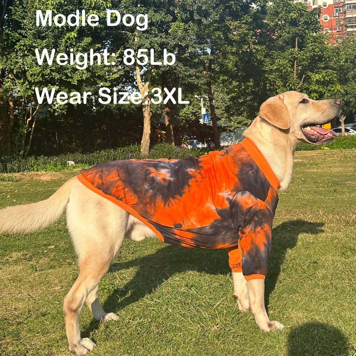 PriPre Pet Apparel in Large, Black Orange