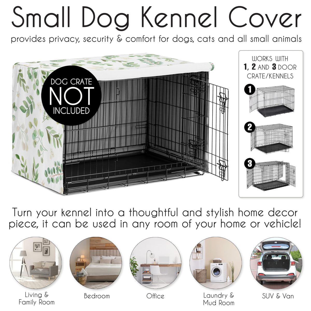Sweet Jojo Designs Animal Cage in 24.0"L x 20.0"W x 18.5"H, Green Botanical