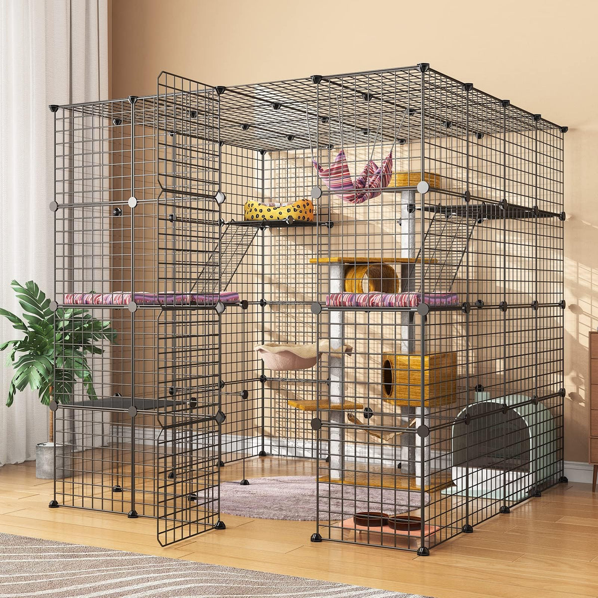 Oneluck Animal Cage in 55"L x 55"W x 55"H
