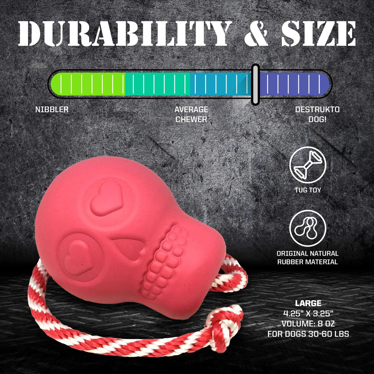 SodaPup Pet Toy in Large, Orange