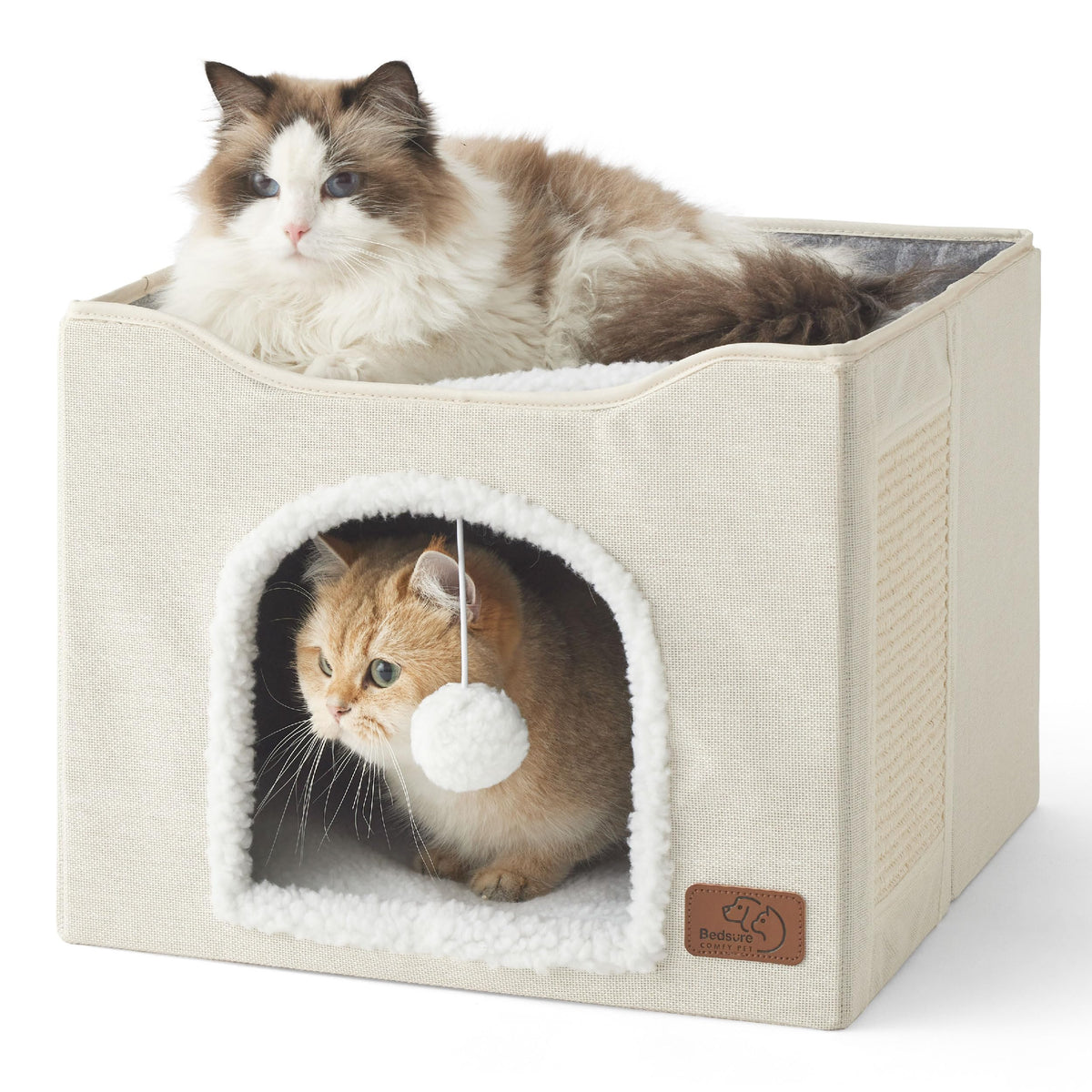 Bedsure Pet Activity Structure in Single, Ivory