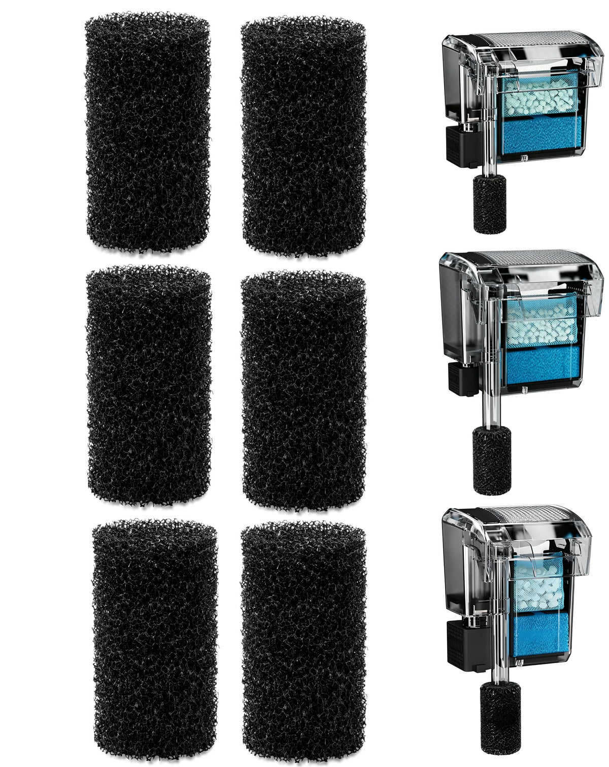 Aolleteau Pet Supplies in AC20/30/50 Prefilter, Black