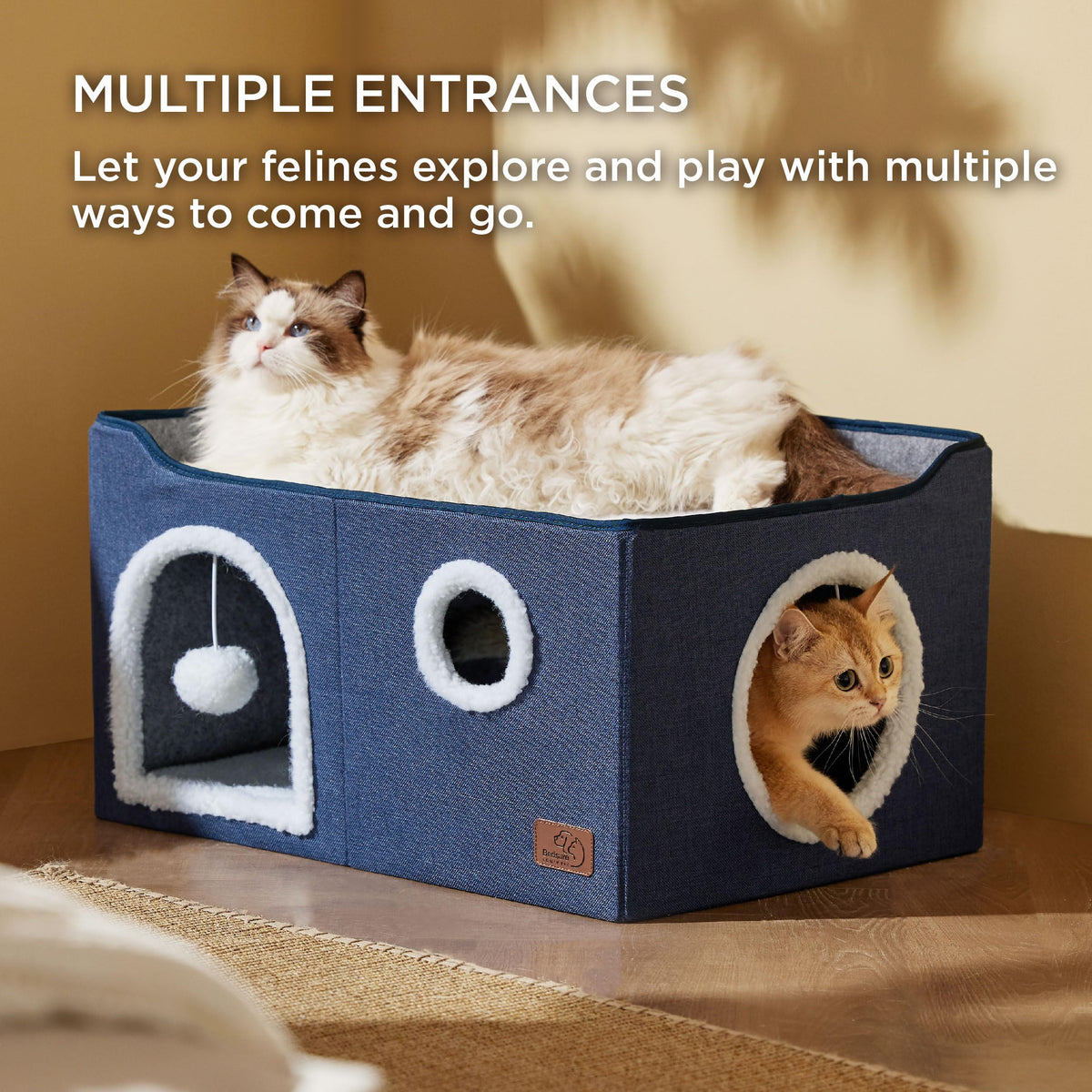 Bedsure Pet Activity Structure in Widen, Blue