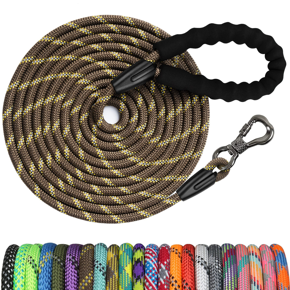NTR Leash in 15ft*3/8", Brown