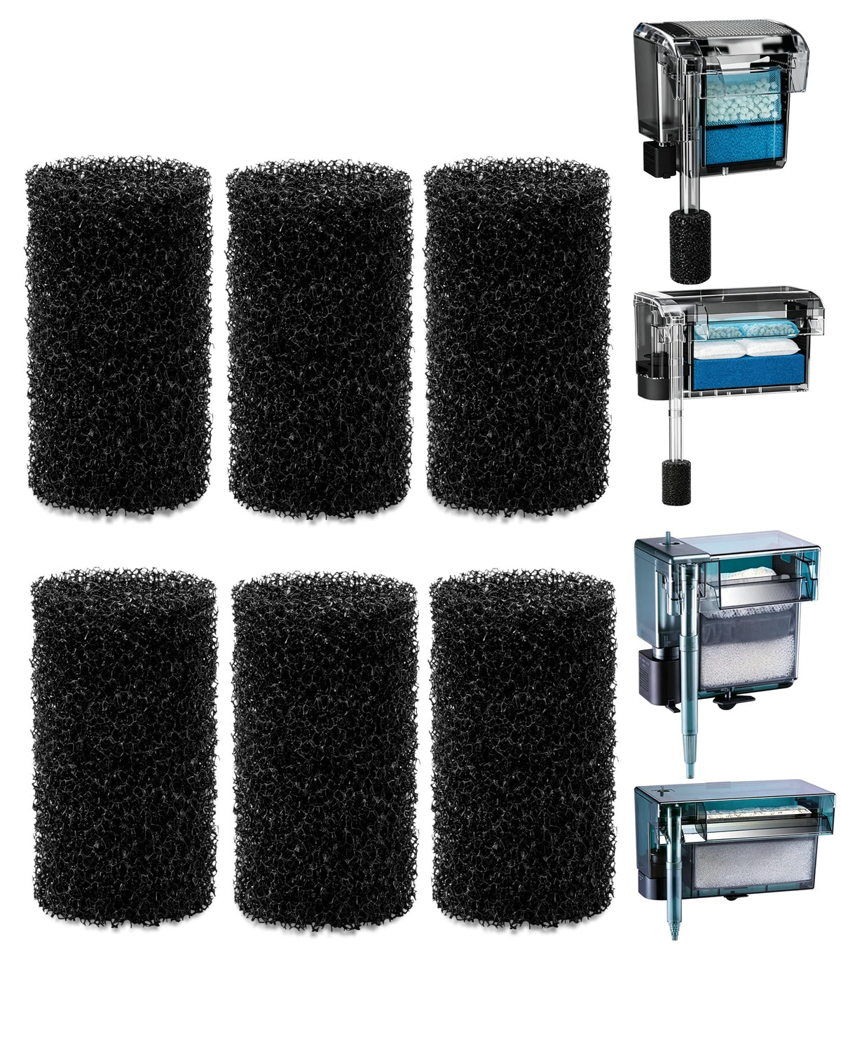 Aolleteau Pet Supplies in AC70/110 Prefilter, Black