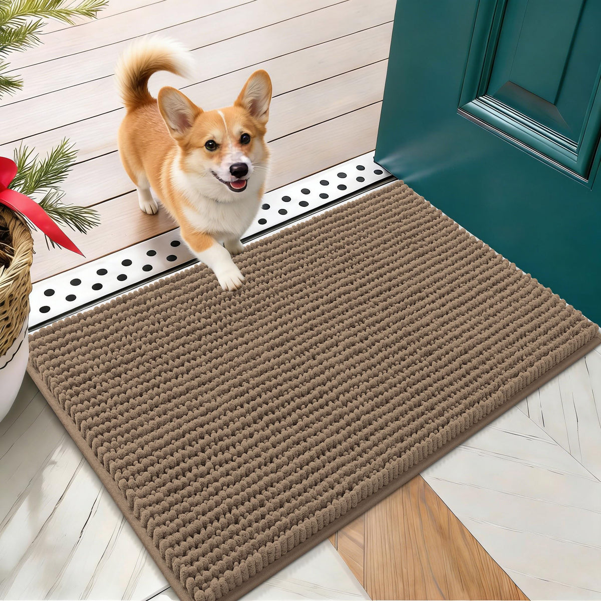 OLANLY Pet Bed Mat in 24" X 16", Tan