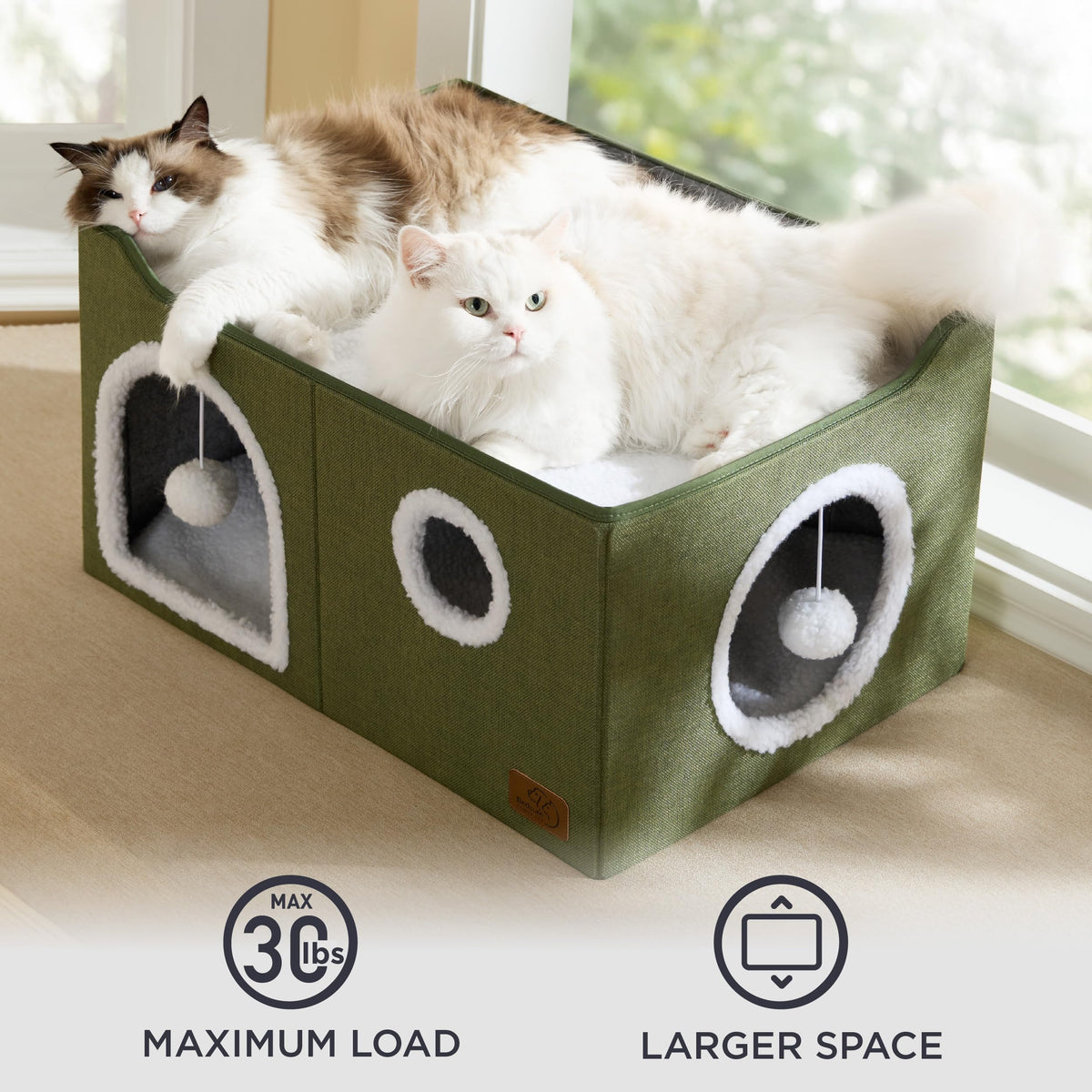 Bedsure Pet Activity Structure in Widen, Loden Green