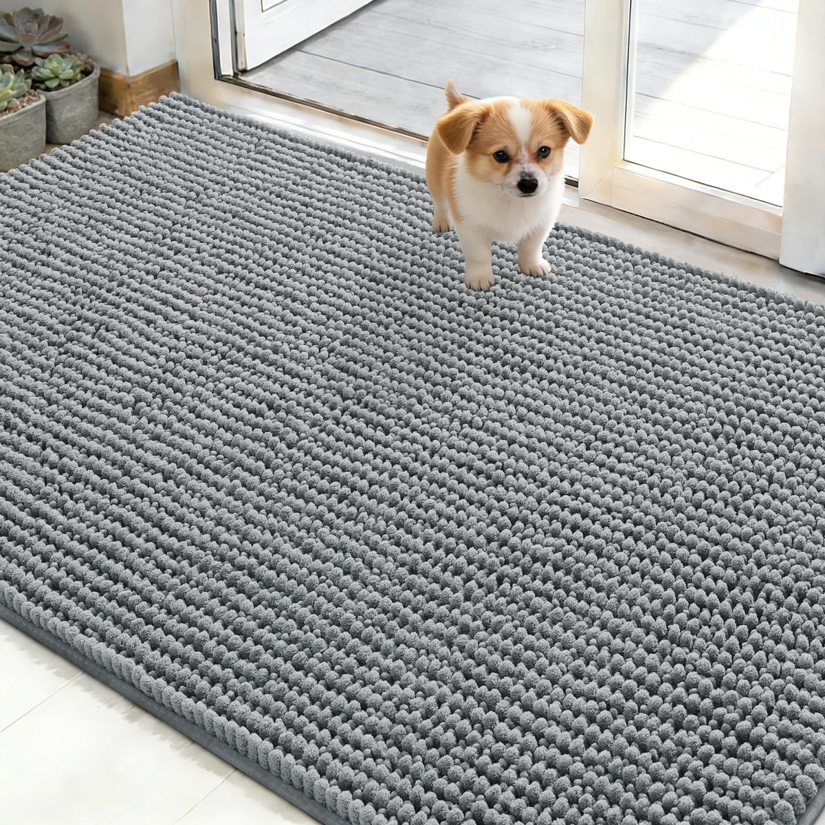 OLANLY Pet Bed Mat in 48" X 30", Grey