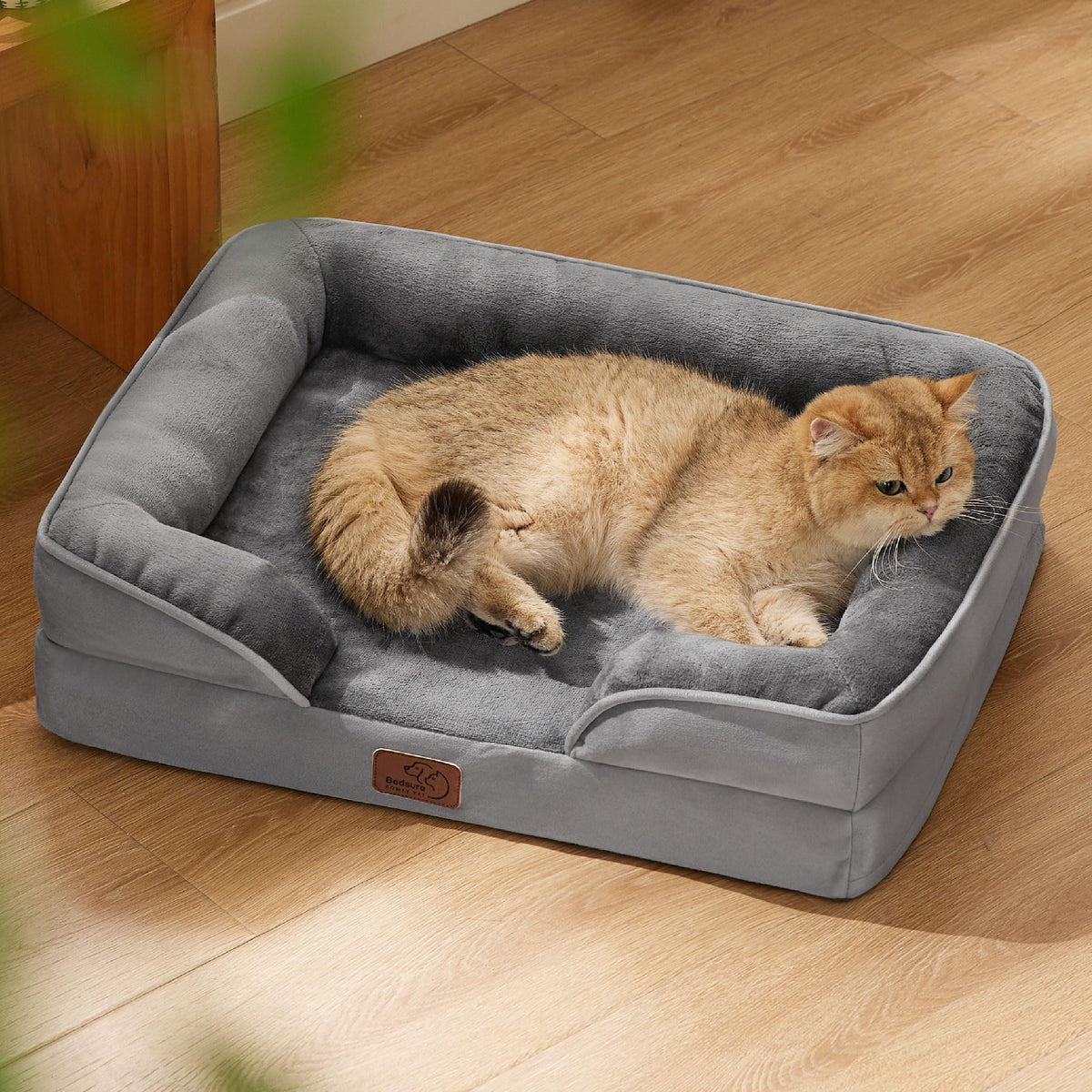 Bedsure Pet Bed Mat in 20"l X 15"w X 6"th, Grey
