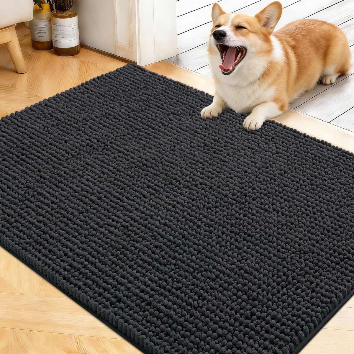 OLANLY Pet Bed Mat in 40" X 32", Dark Grey