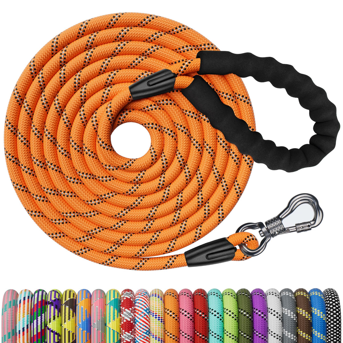 NTR Leash in 15ft*3/8", Orange