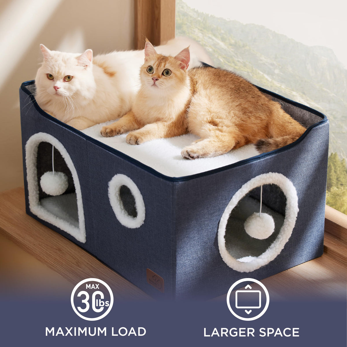 Bedsure Pet Activity Structure in Widen, Blue