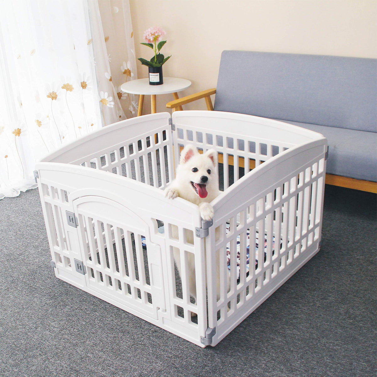Gupamiga Pet Playpen in White