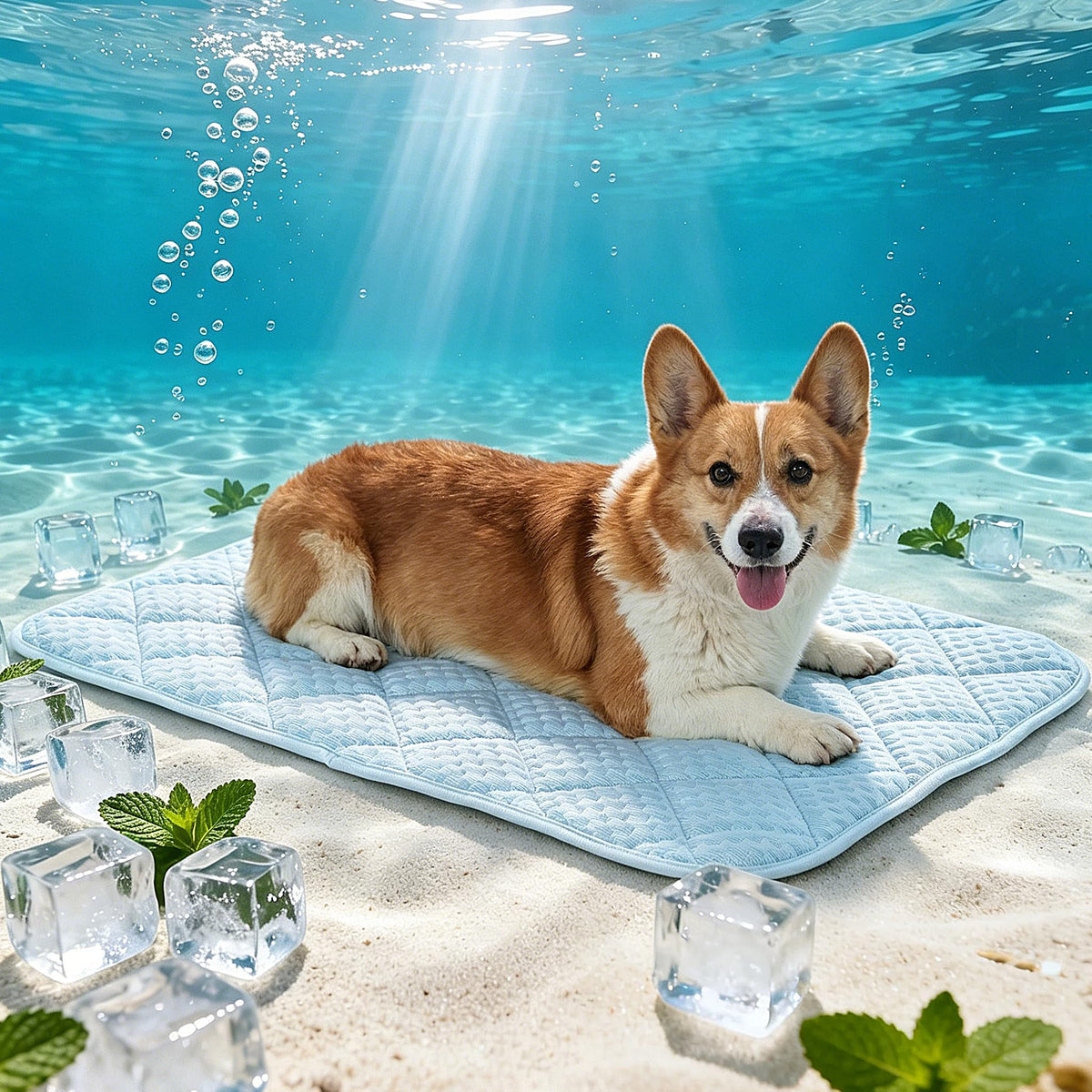 Petvolve Pet Bed Mat in Small, Sky Blue