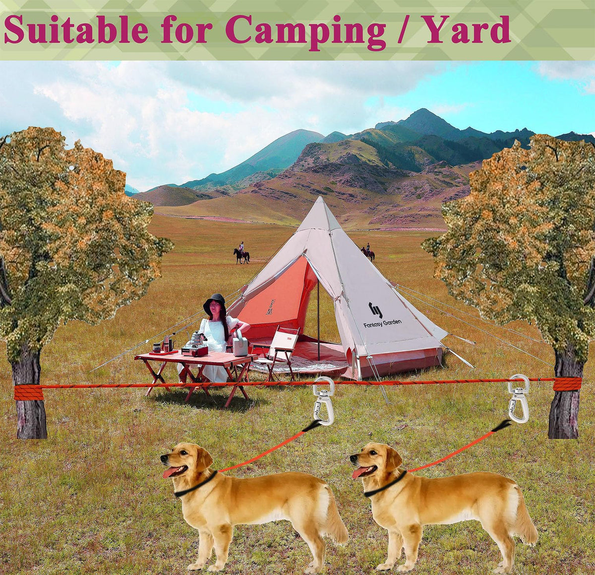SIAELT Leash in 50Ft, Red for2