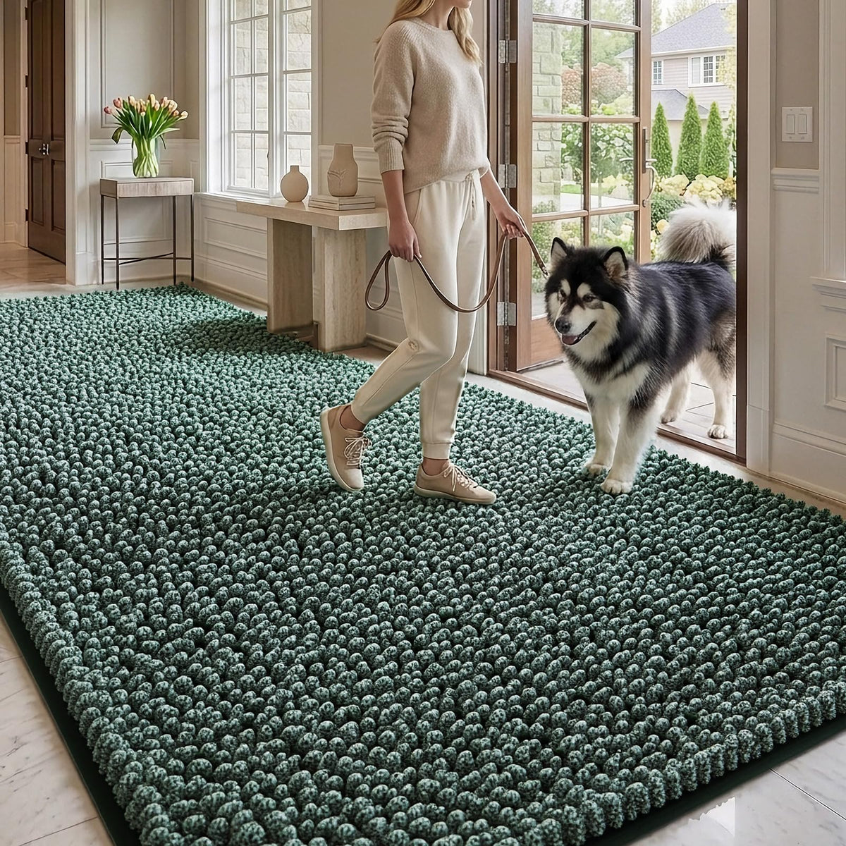 EHEYCIGA Pet Bed Mat in 60x36inch, Green