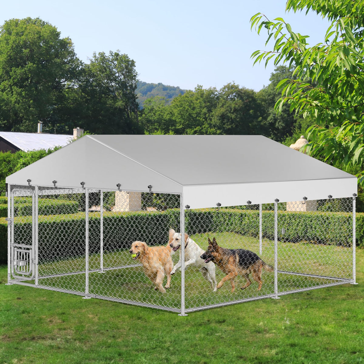 DWVO Animal Cage in 10 x 10 FT, Silver