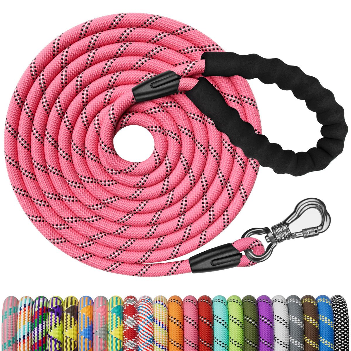 NTR Leash in 15ft*3/8", Pink