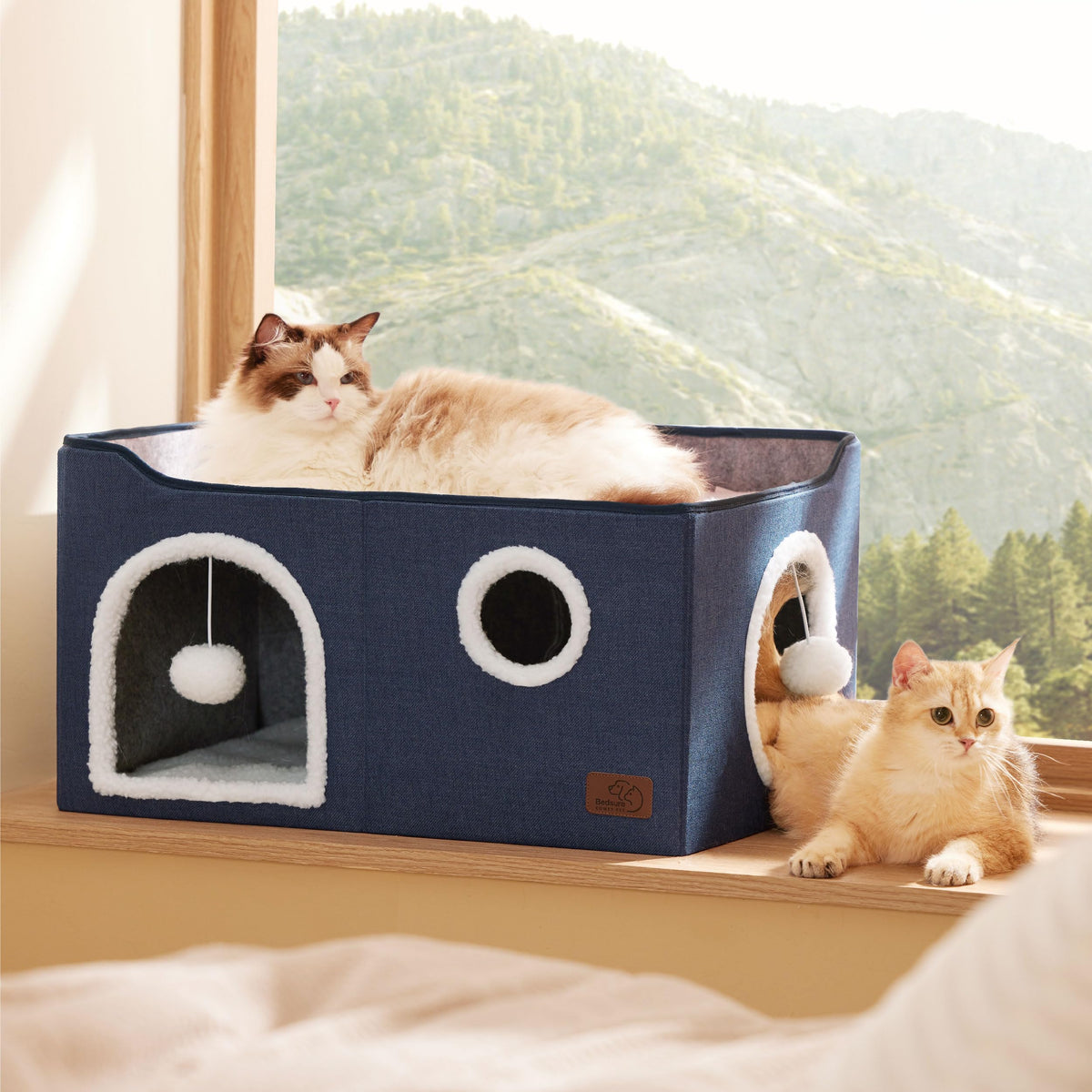 Bedsure Pet Activity Structure in Widen, Blue