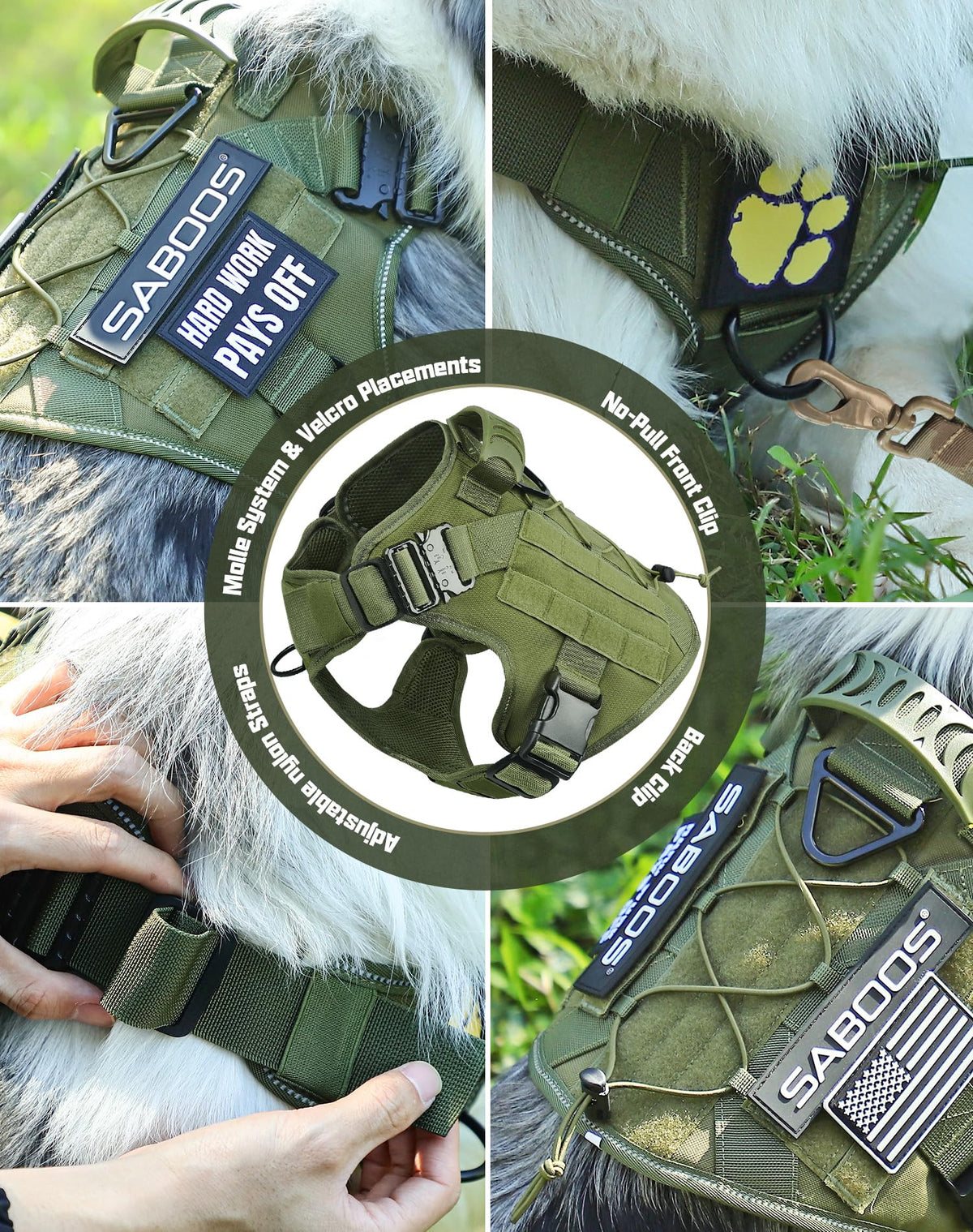 Saboos Animal Harness in S, Black