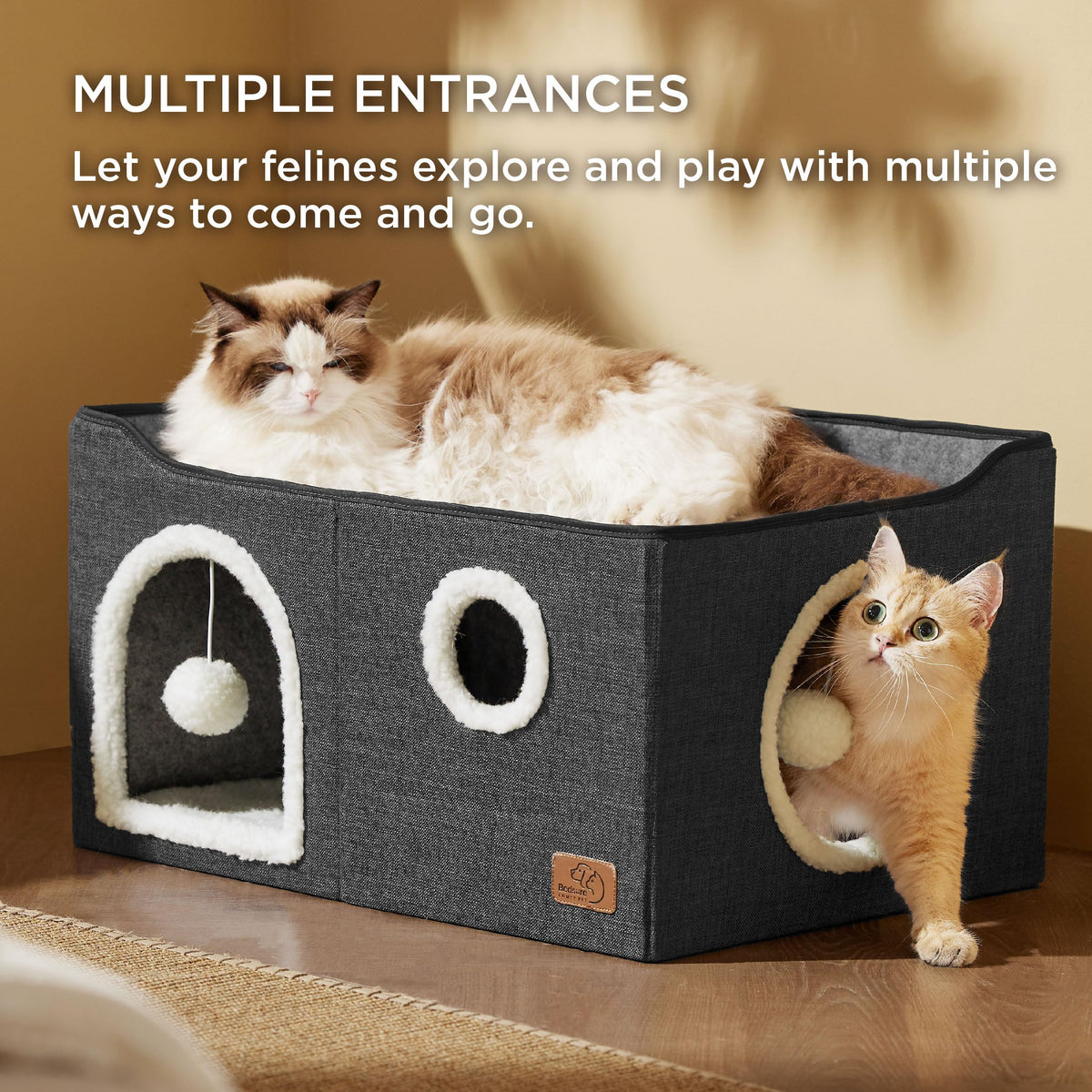 Bedsure Pet Activity Structure in Widen, Dark Grey