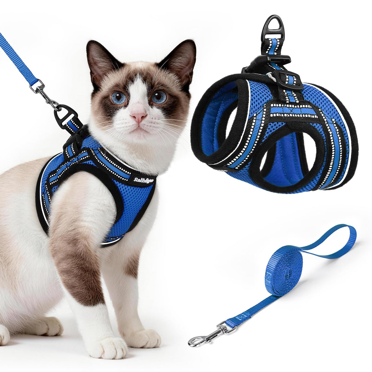 rabbitgoo Animal Harness in L, Blue