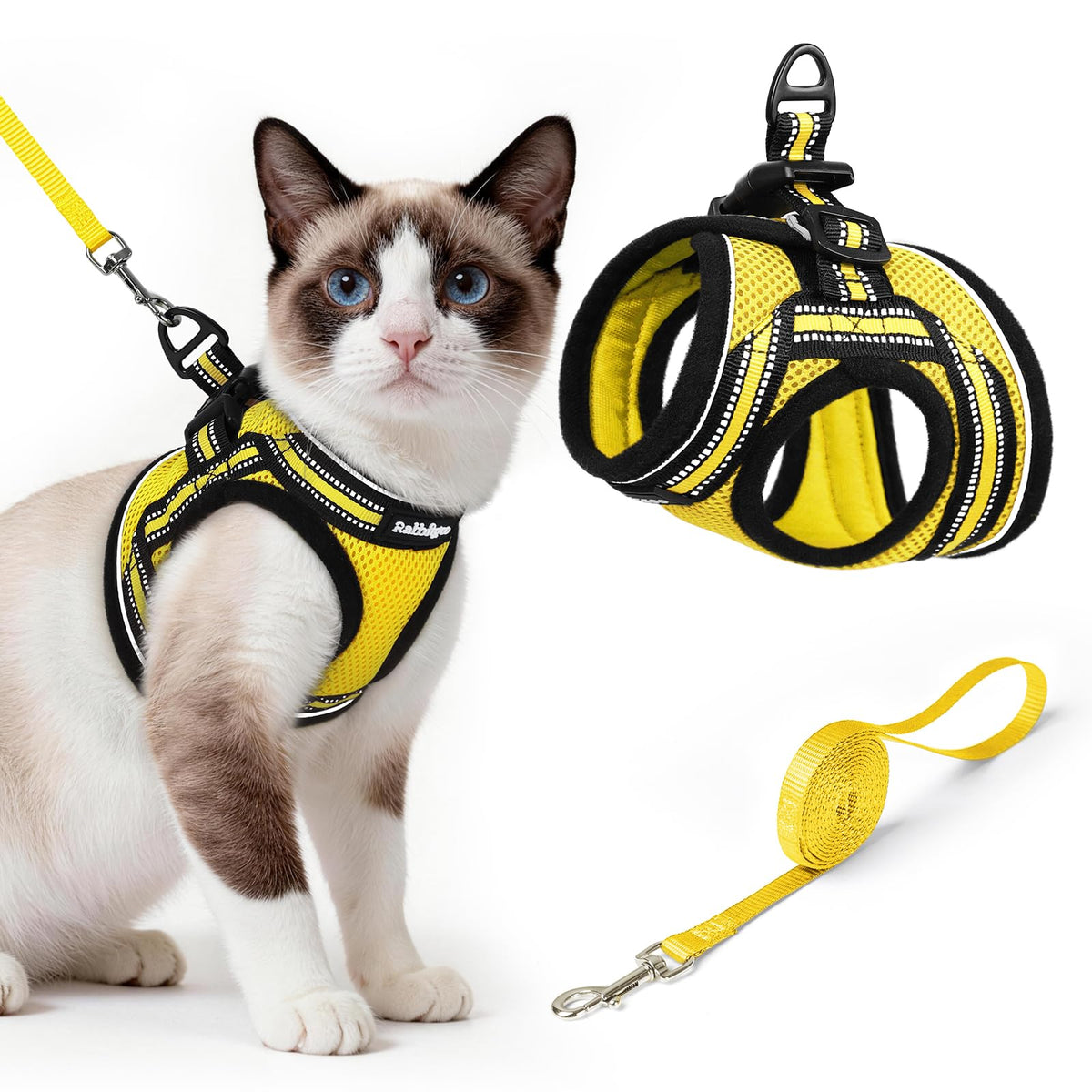 rabbitgoo Animal Harness in L, Bright Yellow