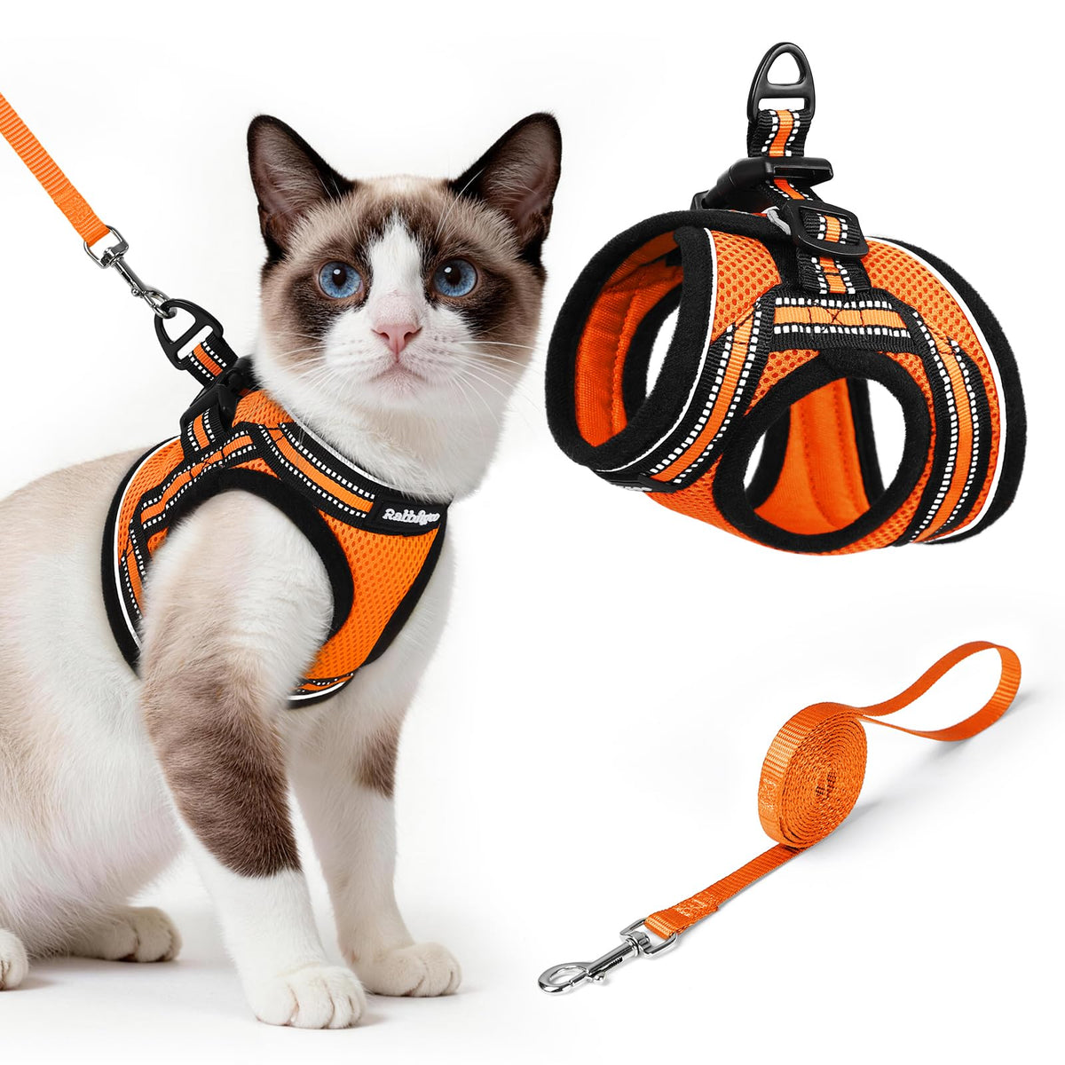 rabbitgoo Animal Harness in L, Orange