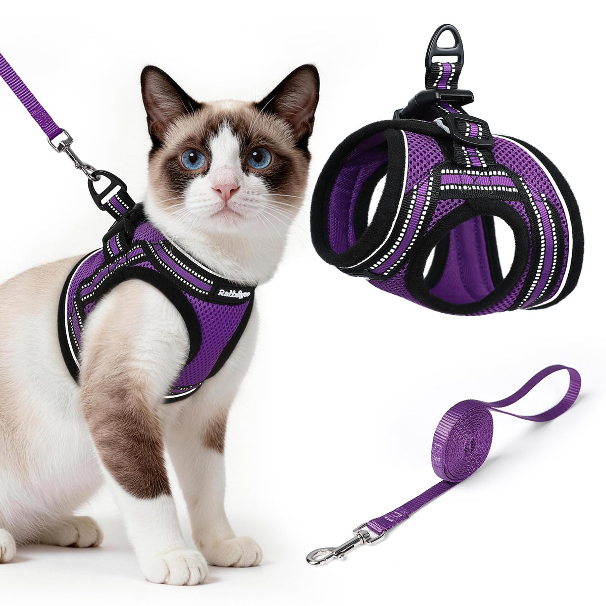 rabbitgoo Animal Harness in L, Purple