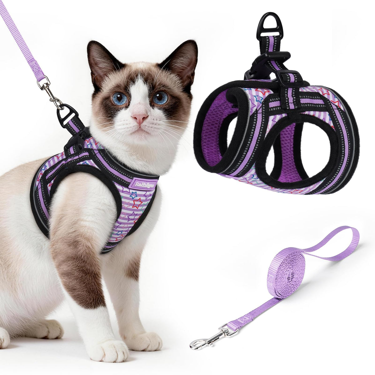 rabbitgoo Animal Harness in L, Stars & Stripes