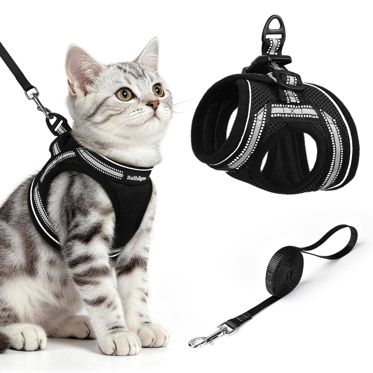 rabbitgoo Animal Harness in M, Black