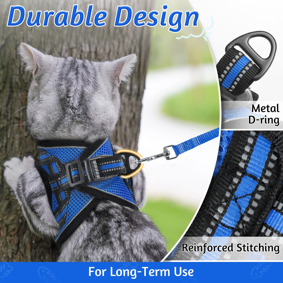 rabbitgoo Animal Harness in M, Blue