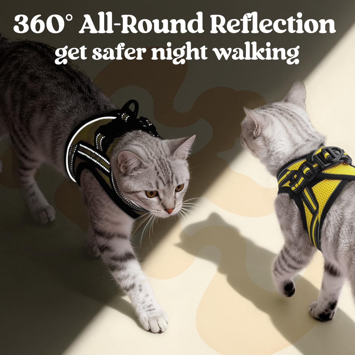 rabbitgoo Animal Harness in M, Bright Yellow