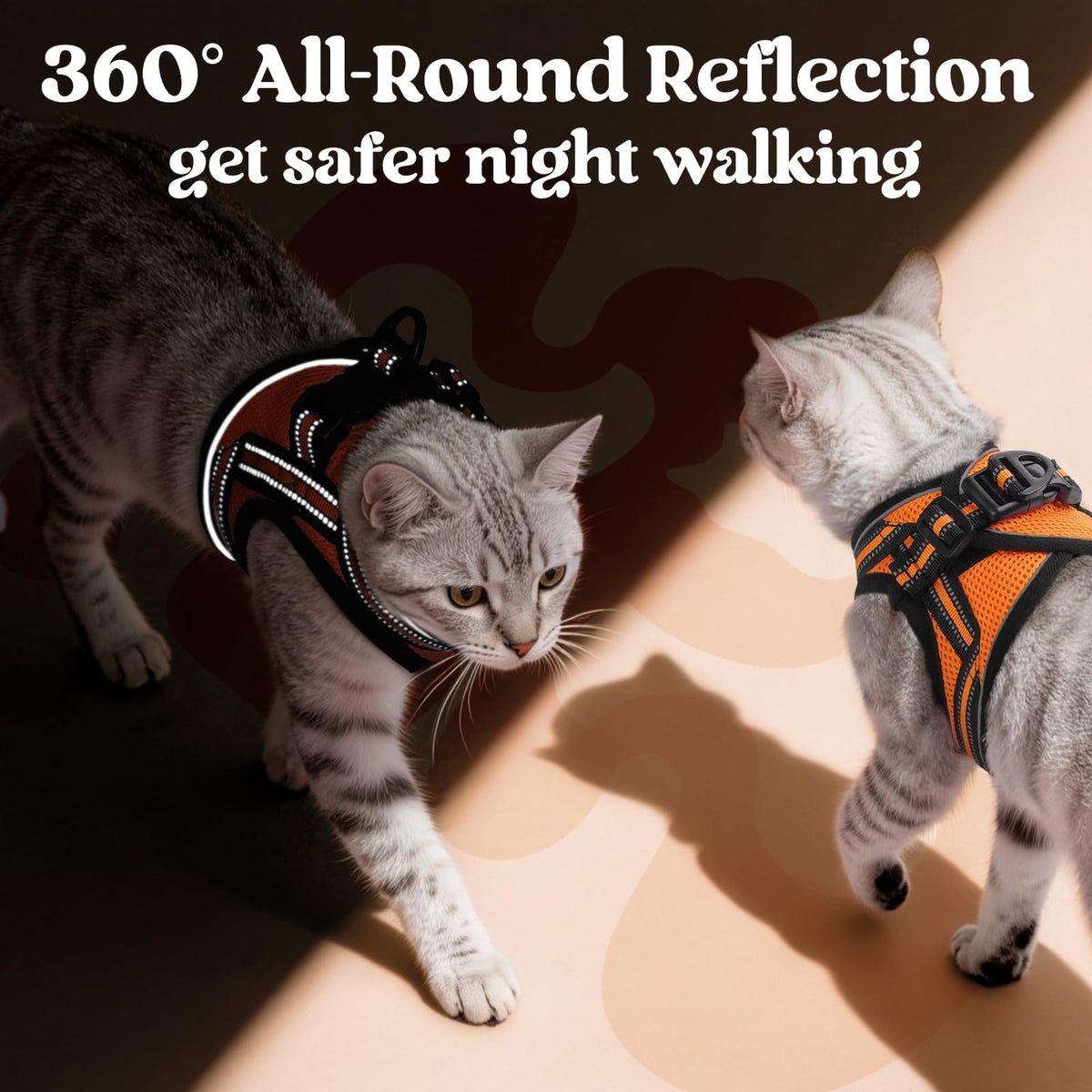 rabbitgoo Animal Harness in M, Orange