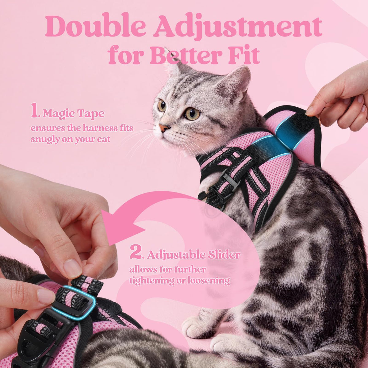 rabbitgoo Animal Harness in M, Pink